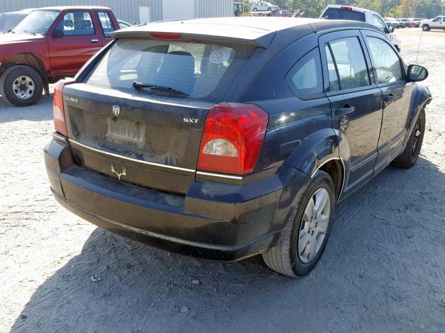 1B3HB48B47D411710 - 2007 DODGE CALIBER SX BLACK photo 4