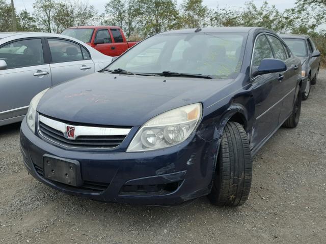 1G8ZS57N48F159459 - 2008 SATURN AURA XE BLUE photo 2