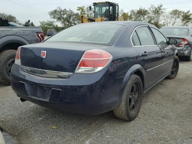 1G8ZS57N48F159459 - 2008 SATURN AURA XE BLUE photo 4