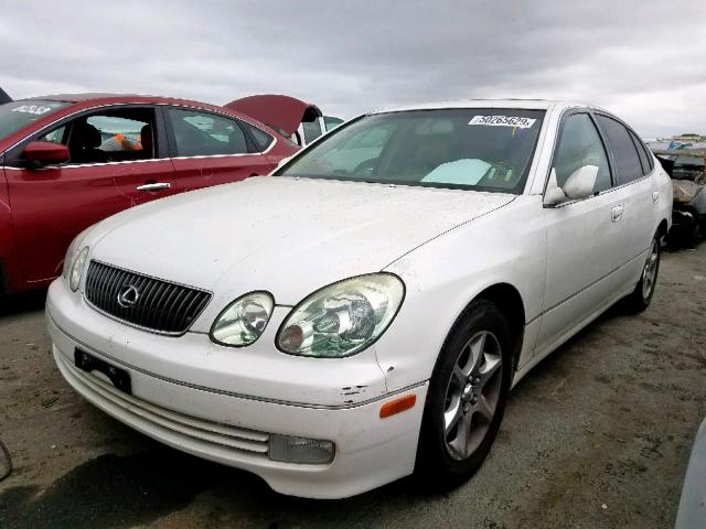 JT8BD69S510130036 - 2001 LEXUS GS 300 WHITE photo 2