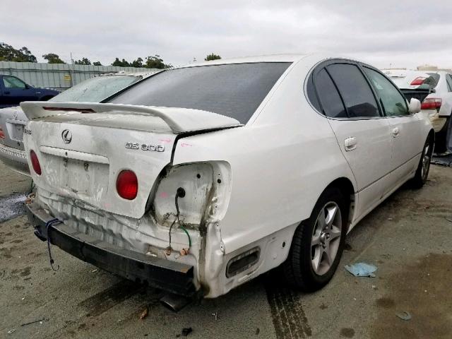 JT8BD69S510130036 - 2001 LEXUS GS 300 WHITE photo 4