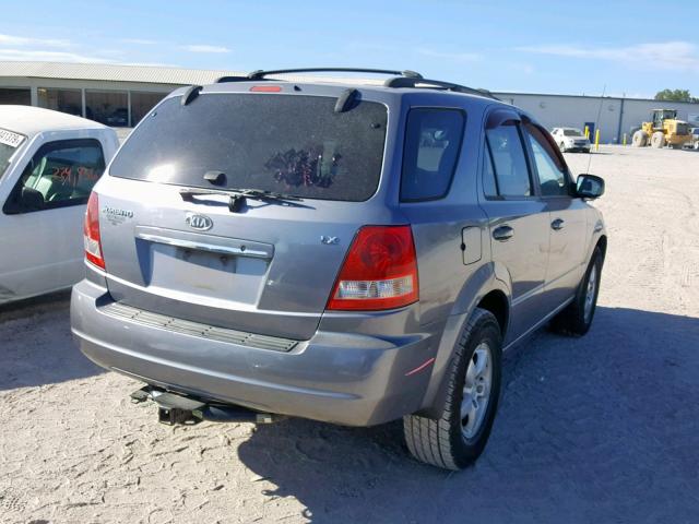 KNDJC733365542280 - 2006 KIA SORENTO EX GRAY photo 4