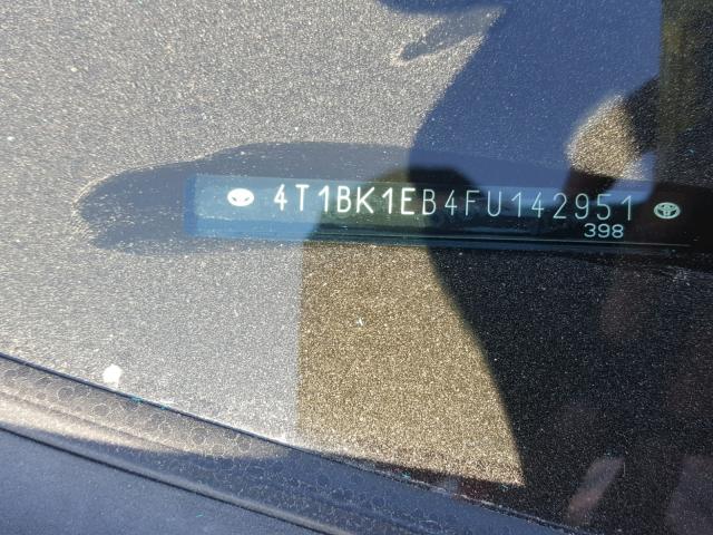 4T1BK1EB4FU142951 - 2015 TOYOTA AVALON XLE WHITE photo 10