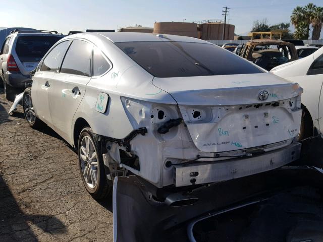 4T1BK1EB4FU142951 - 2015 TOYOTA AVALON XLE WHITE photo 3