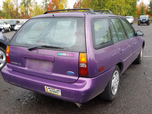 3FALP15P3VR122997 - 1997 FORD ESCORT LX PURPLE photo 4