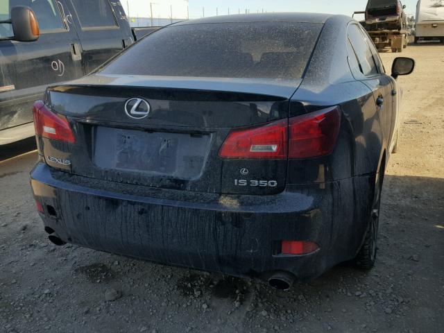 JTHBE262865009389 - 2006 LEXUS IS 350 BLACK photo 4