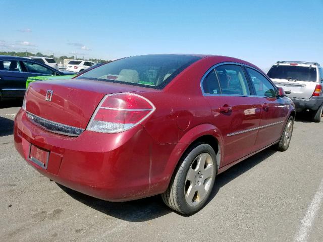 1G8ZS57N07F208316 - 2007 SATURN AURA XE BURGUNDY photo 4