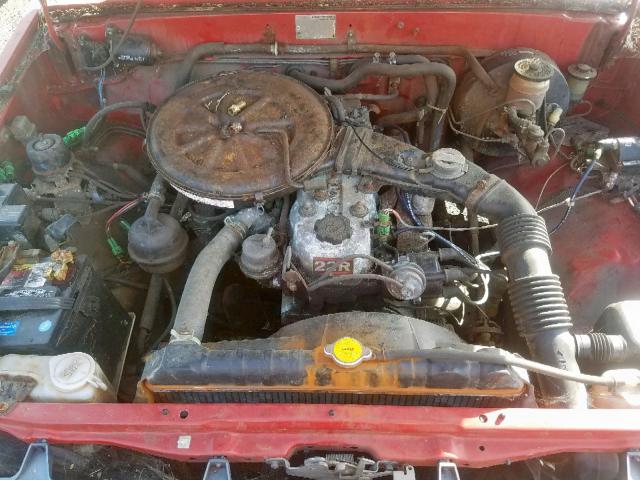 JT4RN50R4H0241866 - 1987 TOYOTA PICKUP 1/2 RED photo 7