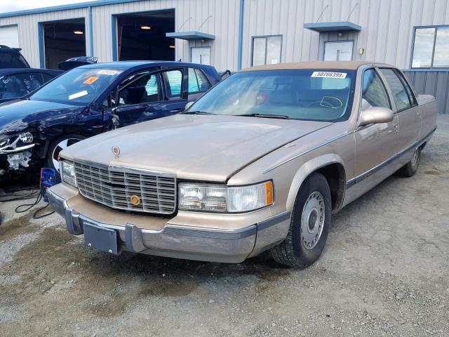 1G6DW52P0TR707402 - 1996 CADILLAC FLEETWOOD GOLD photo 2