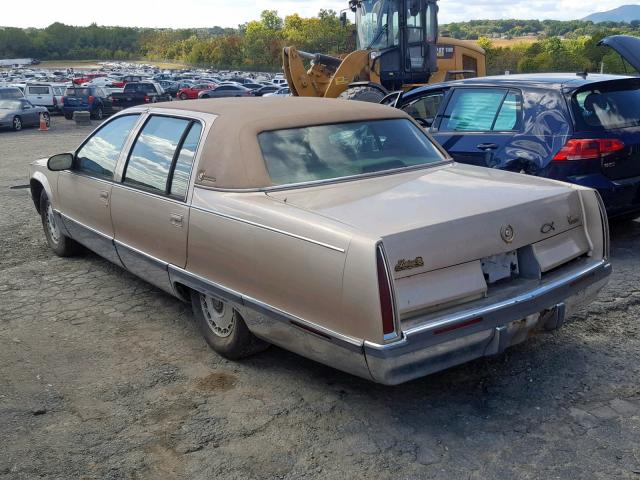 1G6DW52P0TR707402 - 1996 CADILLAC FLEETWOOD GOLD photo 3