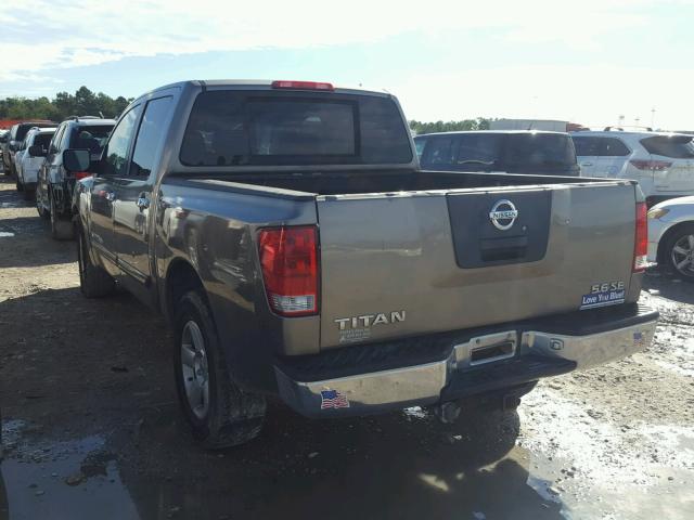 1N6BA07A56N513225 - 2006 NISSAN TITAN XE GRAY photo 3