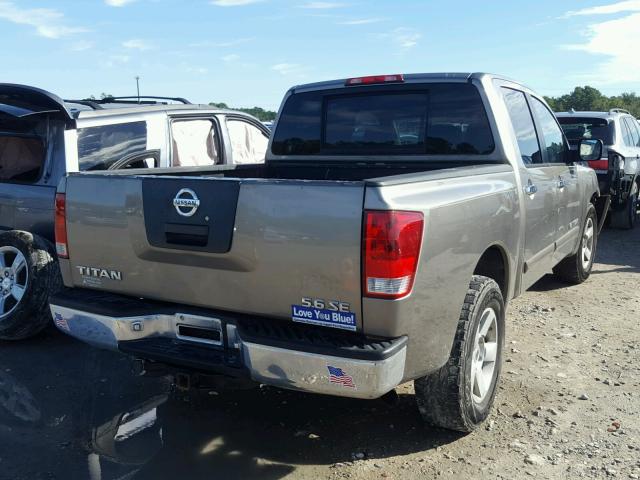 1N6BA07A56N513225 - 2006 NISSAN TITAN XE GRAY photo 4