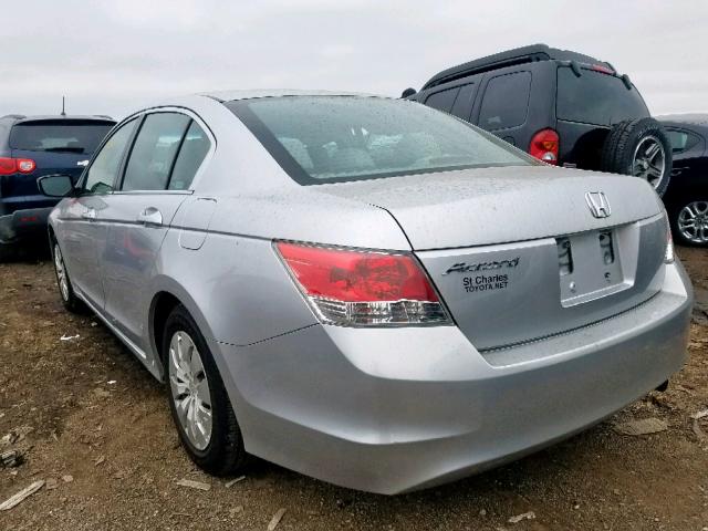 1HGCP26379A087538 - 2009 HONDA ACCORD LX SILVER photo 3