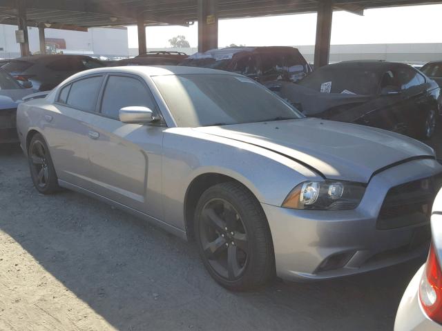 2C3CDXHG3EH330606 - 2014 DODGE CHARGER SX GRAY photo 1