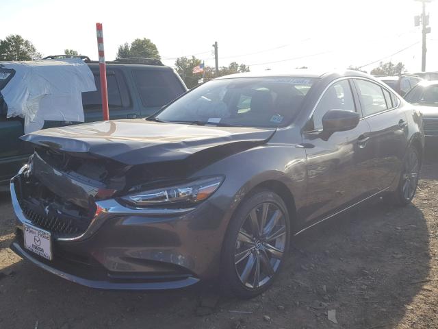 JM1GL1VM2J1323632 - 2018 MAZDA 6 TOURING GRAY photo 2