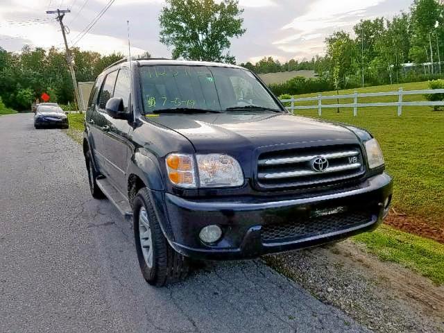 5TDBT48A83S154459 - 2003 TOYOTA SEQUOIA LI BLACK photo 1