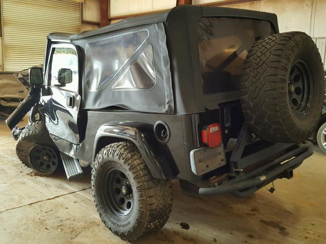 1J4FA44S96P759797 - 2006 JEEP WRANGLER / BLACK photo 3