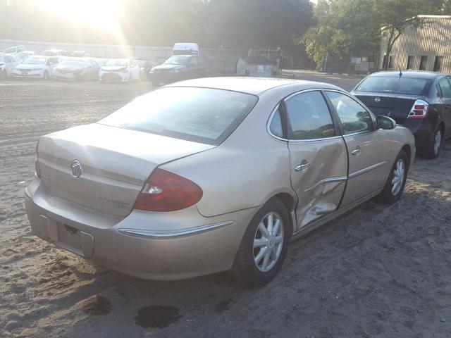 2G4WD562451311412 - 2005 BUICK LACROSSE C GOLD photo 4