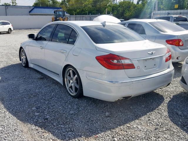 KMHGC4DH0CU179808 - 2012 HYUNDAI GENESIS 5. WHITE photo 3