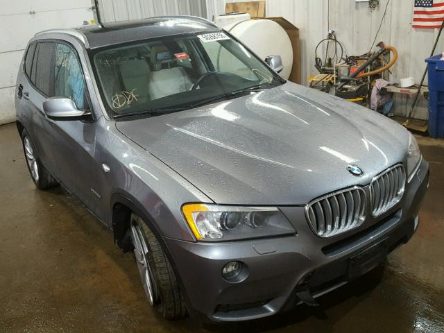 5UXWX9C54E0D17371 - 2014 BMW X3 XDRIVE2 GRAY photo 1