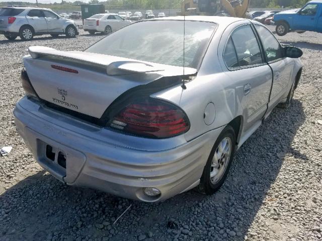 1G2NF52EX4M560993 - 2004 PONTIAC GRAND AM S SILVER photo 4