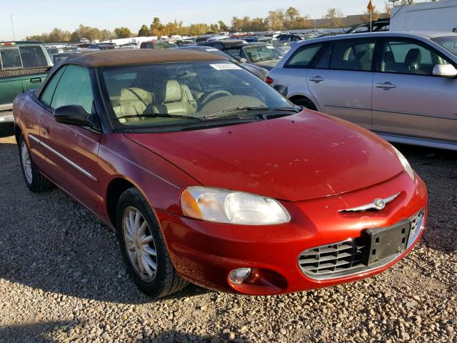 1C3EL55R62N168415 - 2002 CHRYSLER SEBRING LX RED photo 1