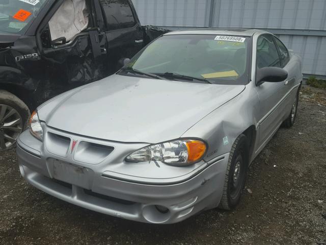 1G2NW12E53C208210 - 2003 PONTIAC GRAND AM G SILVER photo 2