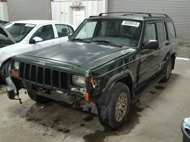 1J4FT78S0WL274879 - 1998 JEEP CHEROKEE L GREEN photo 2