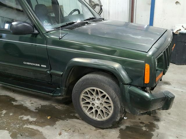 1J4FT78S0WL274879 - 1998 JEEP CHEROKEE L GREEN photo 9