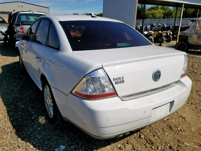 1MEHM42W08G626682 - 2008 MERCURY SABLE PREM WHITE photo 3