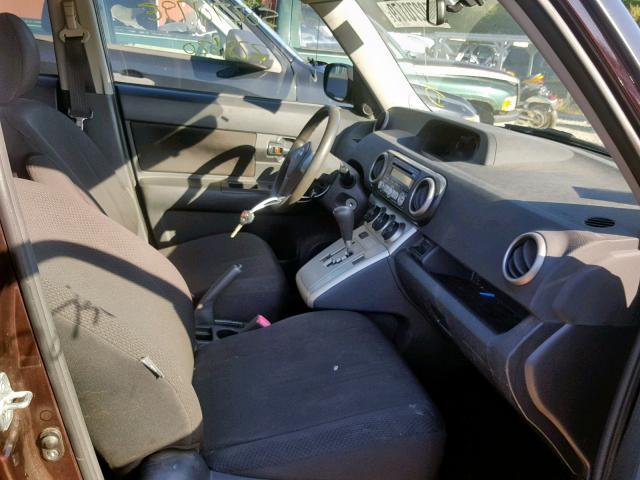 JTLKE50E391068579 - 2009 TOYOTA SCION XB Марун фото 5