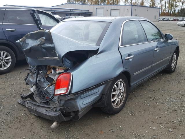 KMHFU45E23A243023 - 2003 HYUNDAI XG 350 BLUE photo 4