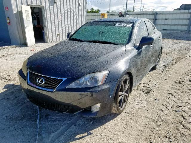 JTHBK262785065349 - 2008 LEXUS IS 250 GRAY photo 2