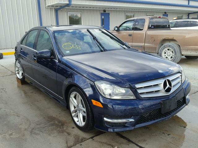 WDDGF4HB3DR263200 - 2013 MERCEDES-BENZ C 250 BLUE photo 1