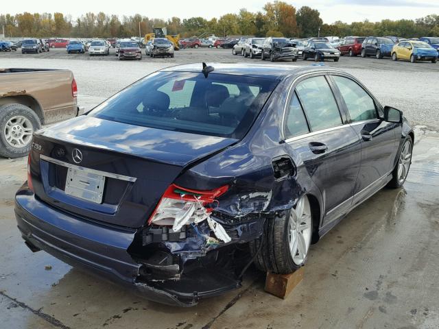 WDDGF4HB3DR263200 - 2013 MERCEDES-BENZ C 250 BLUE photo 4