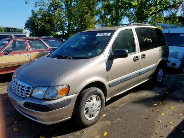 1GNDU03E1YD144486 - 2000 CHEVROLET VENTURE GOLD photo 2