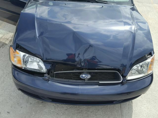 4S3BH635637304926 - 2003 SUBARU LEGACY L BLUE photo 7