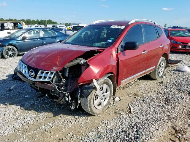 JN8AS5MTXFW661383 - 2015 NISSAN ROGUE SELE RED photo 2