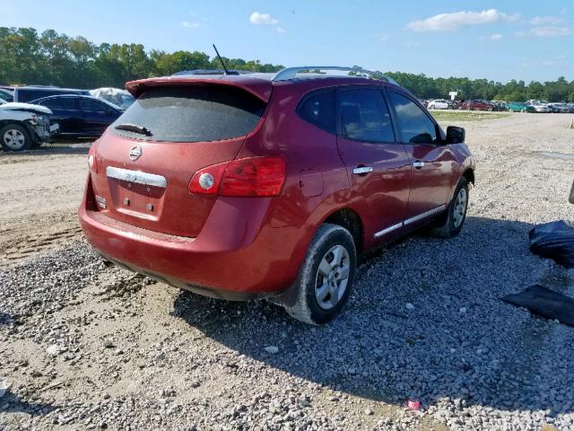 JN8AS5MTXFW661383 - 2015 NISSAN ROGUE SELE RED photo 4