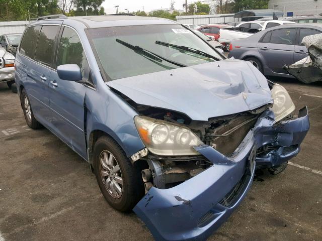 5FNRL38607B072272 - 2007 HONDA ODYSSEY EX BLUE photo 1