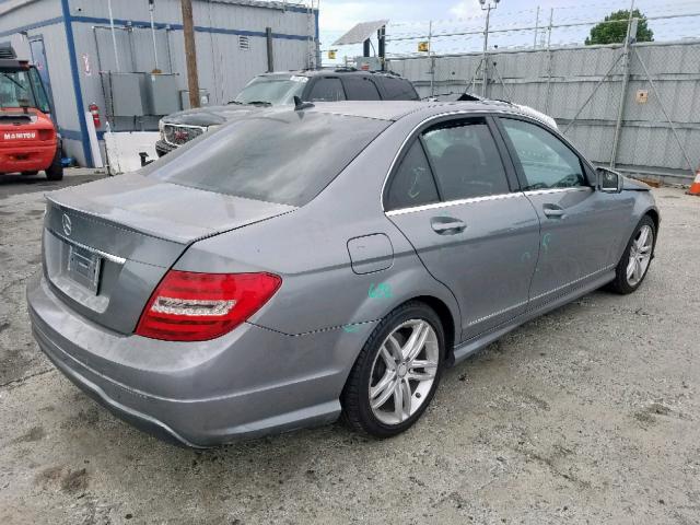 WDDGF4HB7DR300491 - 2013 MERCEDES-BENZ C 250 GRAY photo 4