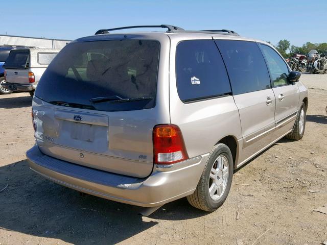 2FMZA52493BA21445 - 2003 FORD WINDSTAR S BEIGE photo 4