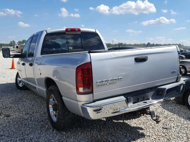 3D7KA28C74G274612 - 2004 DODGE RAM 2500 S SILVER photo 3