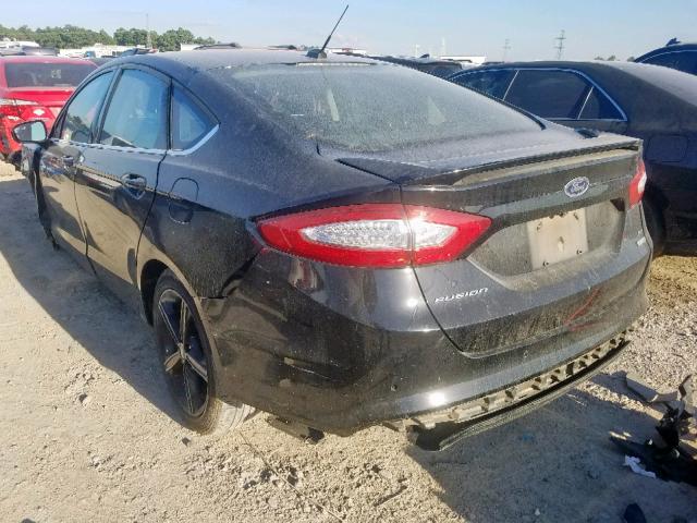 3FA6P0H95GR382650 - 2016 FORD FUSION SE BLACK photo 3