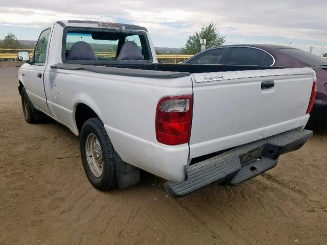 1FTYR10U01PA48074 - 2001 FORD RANGER WHITE photo 3