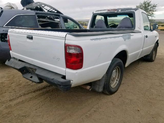 1FTYR10U01PA48074 - 2001 FORD RANGER WHITE photo 4