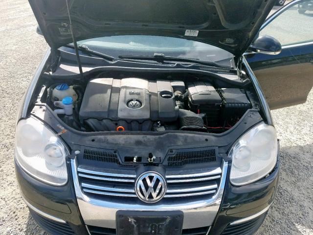 3VWEF71K27M133814 - 2007 VOLKSWAGEN JETTA WOLF BLACK photo 7