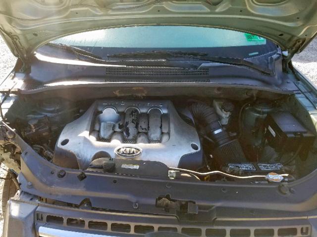 KNDJF724167296349 - 2006 KIA NEW SPORTA GREEN photo 7