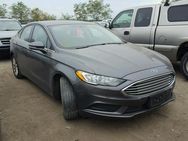 3FA6P0HD1HR108237 - 2017 FORD FUSION SE GRAY photo 1