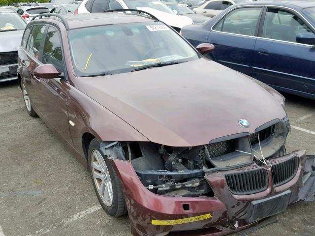 WBAVT13506KW22974 - 2006 BMW 325 XIT MAROON photo 1